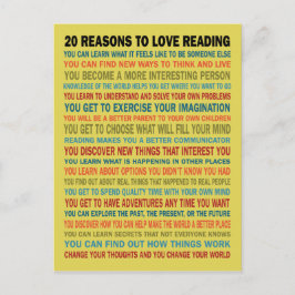 20 Skäl till Bokar vykort för Kärlek