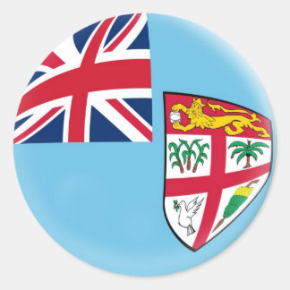20 små klistermärken Fiji flagga