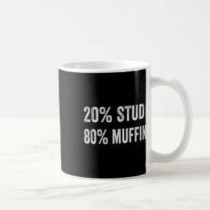 20% Stud 80% Muffin Roliga Valentinskämt Pappa Kaffemugg
