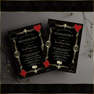 20-talets Guld Black Underbar Gatsby Bachelor Part Inbjudningar
