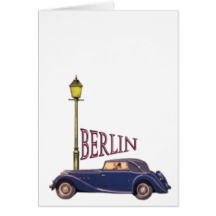20-talvintagebil - Berlin Hälsningskort
