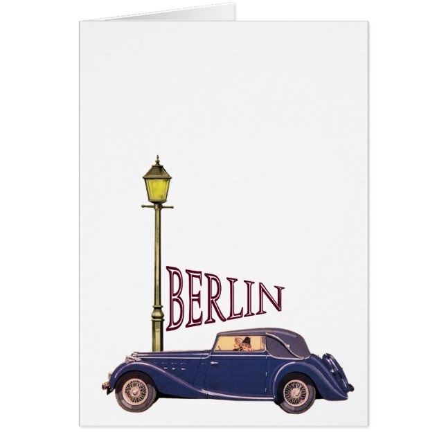 20-talvintagebil - Berlin Hälsningskort (Framsidan)