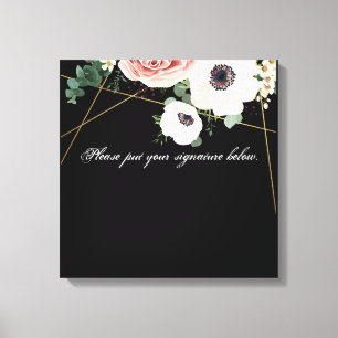 20 tum x 20 tum Namnteckning Canvas Geometric Gard