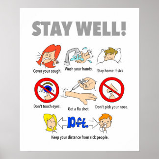 20-tums x16-tums STAY WELL Poster