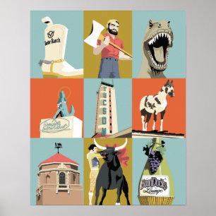 20-tums x16-tums Tucson-enheter Poster