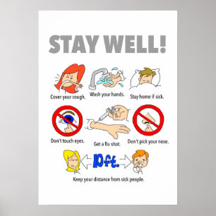 20-tums x28-tums STAY WELL Poster