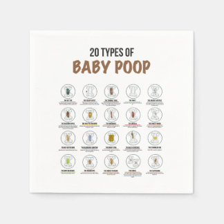 20 Typer av Baby Poop (50) Pappra blöjor Pappersservett