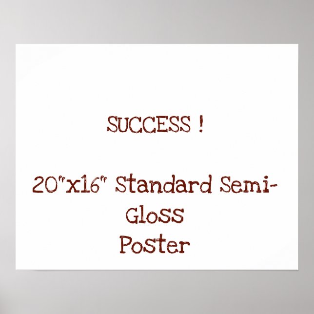 20"x16" Standard halvblank affisch (Framsidan)