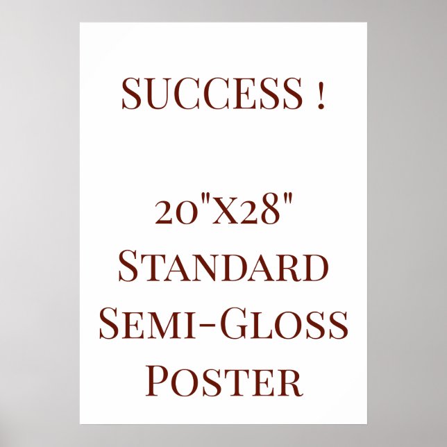 20"x28" Standard halvblank affisch (Framsidan)