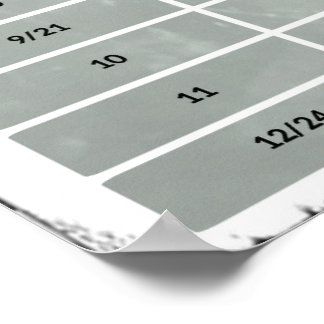 20 x 10 tum, tåliga gitarIntervaler Poster (projek