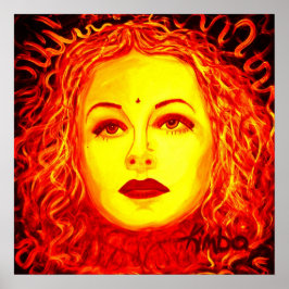 20 x 20-tums Poster för mörk Beauty