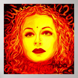 20 x 20-tums Poster för mörk Beauty