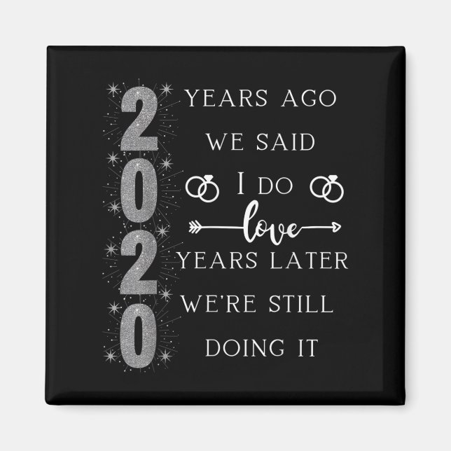 20 Year Wedding Anniversary. We Said I Do. We're S Magnet (Framsidan)