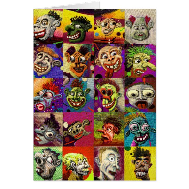 20Faces Hälsningskort (Framsidan)