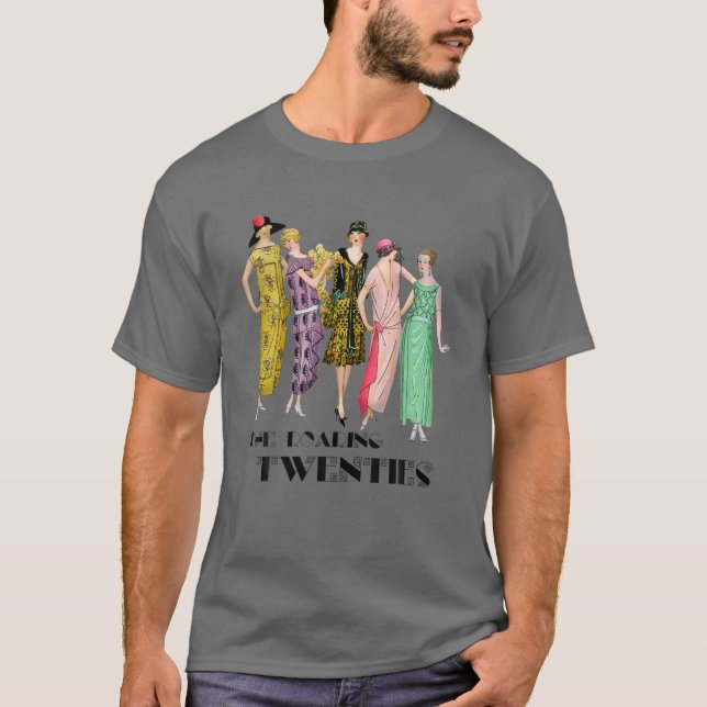 20S Art Deco Mode T Shirt (Framsida)