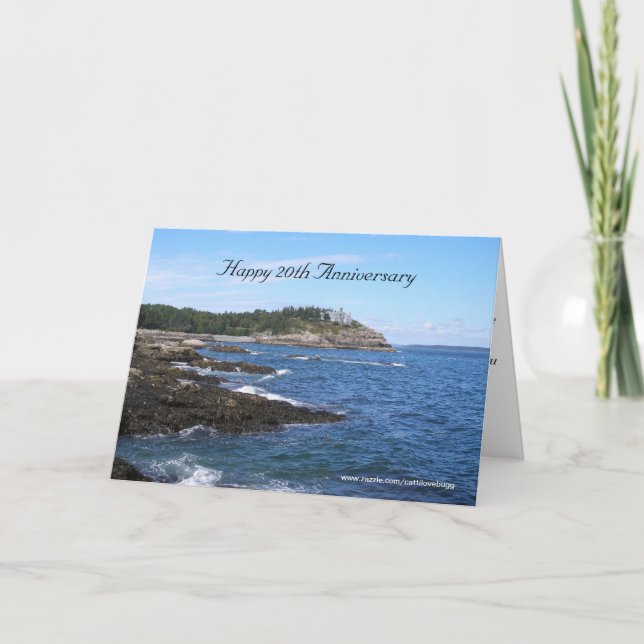 20th årsdag för lycklig kort (Framsida)