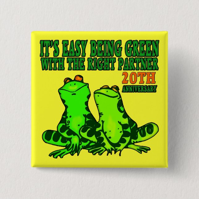 20th Bröllopsdagen knäppas Knapp (Framsida)