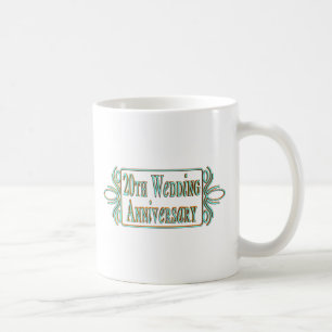 20th bröllopsdaggåvor på kaffemugg