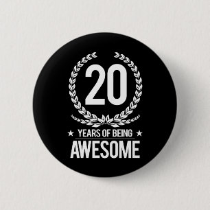 20th Födelsedag (20 år av att vara enorma) Knapp