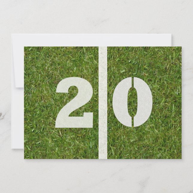 20th Födelsedagsfest! Inbjudningar (Framsida)