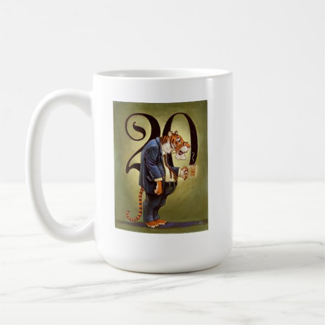 20th mötemugg för tiger kaffemugg (Vänster)