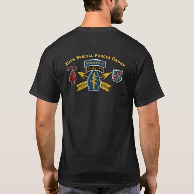 20th Special Forces Group Airborne T-Shirt (Baksida)