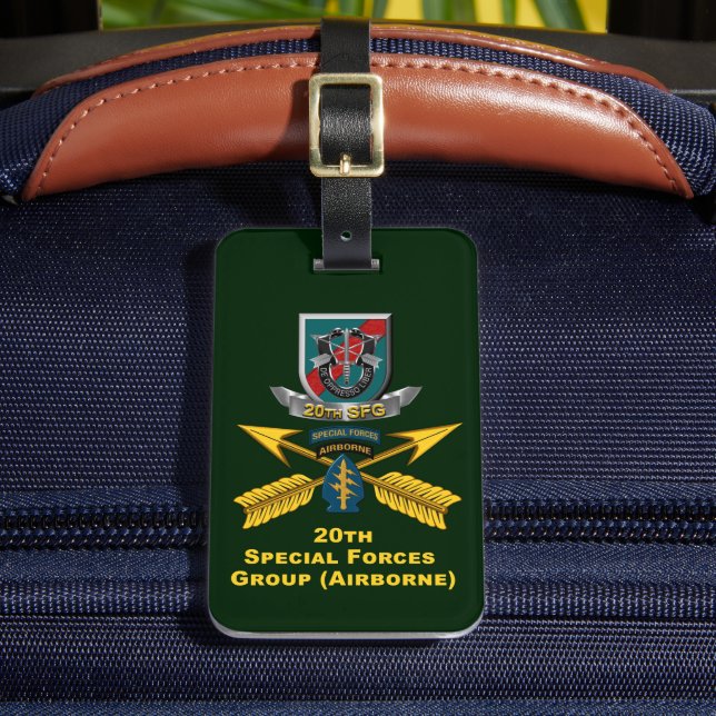 20th Special Forces Group Bagagebricka (Framsida Insitu 2)