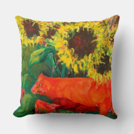 20X20 COTTON RED COWS PILLOW KUDDE