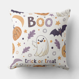 20x20 Pastell Halloween Kudd – Söt Spöke & Kudde