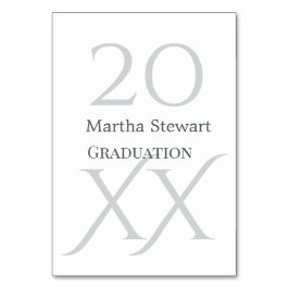 20XX bold le graduation name congrats school year  Bordsnummer