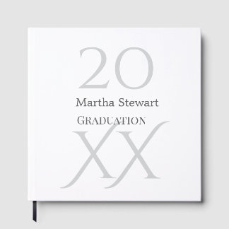 20XX bold le graduation name congrats school year  Gästböcker