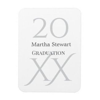 20XX bold le graduation name congrats school year  Magnet