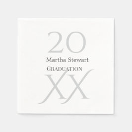 20XX bold le graduation name congrats school year  Pappersservett