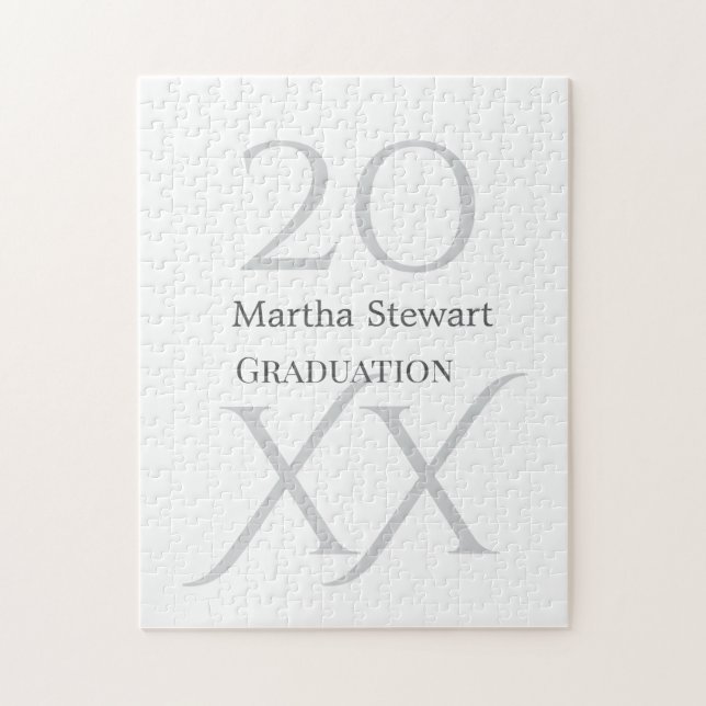 20XX bold le graduation name congrats school year  Pussel (Vertikal)