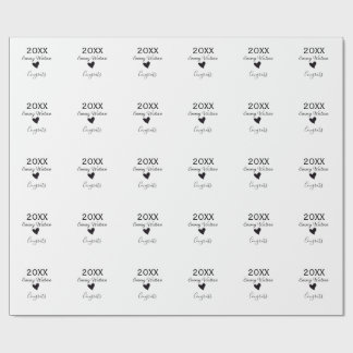 20XX bold letter congrats graduation name heart si Presentpapper