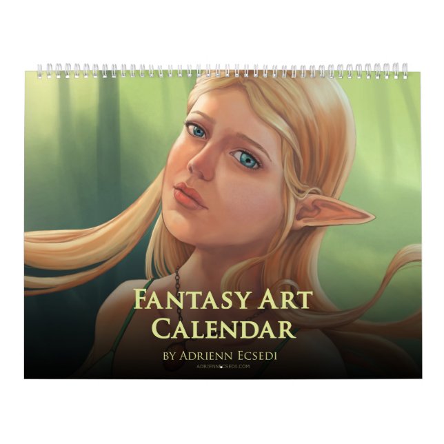 20XX Fantasy Art Calendar av Adrienn Ecsedi Kalender (Omslag)