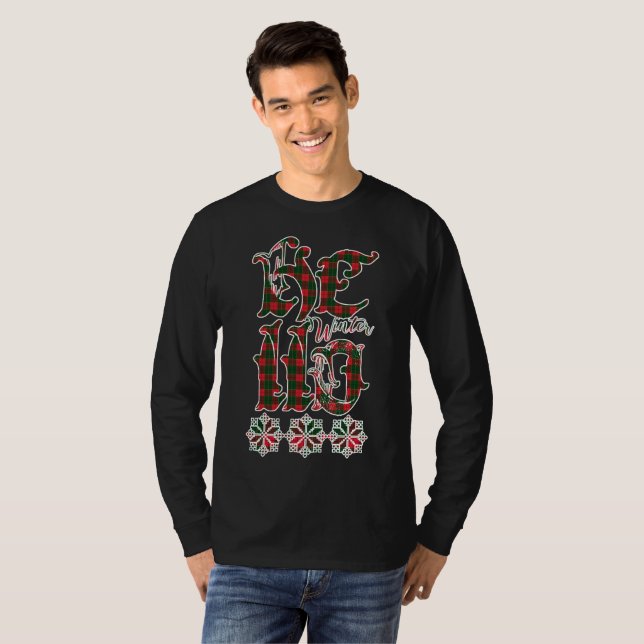 20XX Hej Winter Helgdag Scotland Mönster T Shirt (Hel framsida)