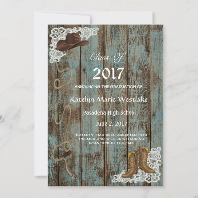 20XX Meddelande från Rustic, Boots & Snöre Student (Framsida)