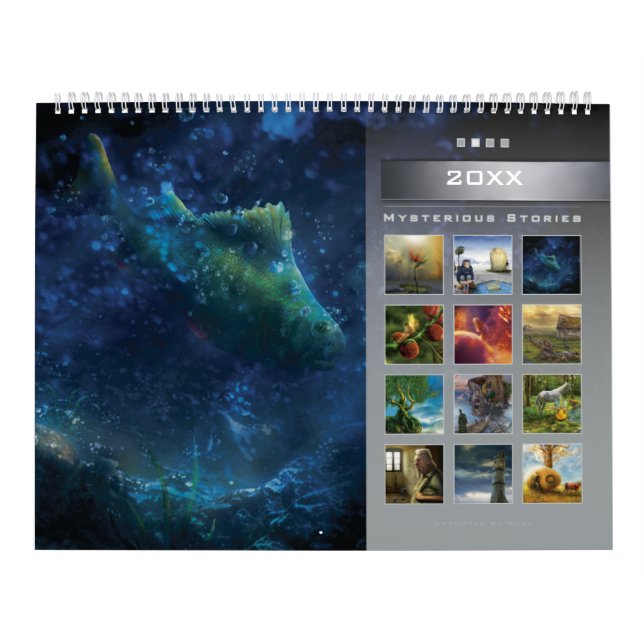 20XX Mysterious Stories (2) - Huge Wall Calendar Kalender (Omslag)