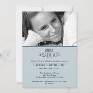 20XX Student-fotokort Inbjudningar