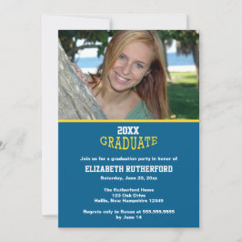 20XX Student-fotokort Inbjudningar