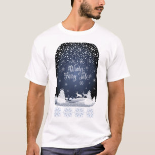 20XX Winter Fairy Tale Helgdag SnowyLigcape T Shirt