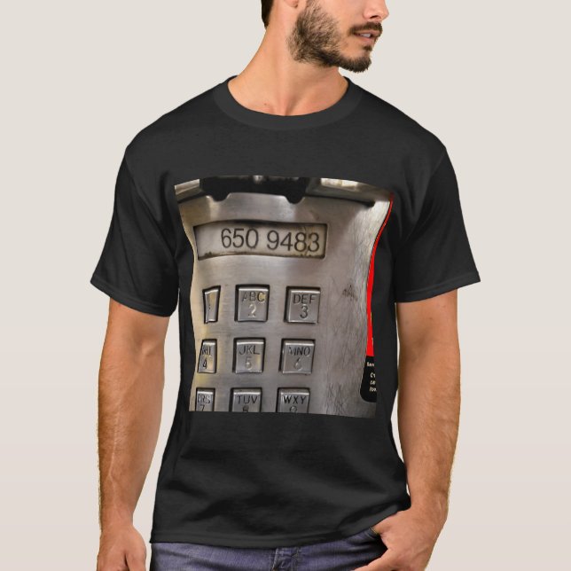 212 6509483 Payphone Number gift T Shirt (Framsida)