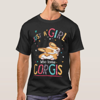 212 Bara en flicka som Kärlek Corgi T Shirt
