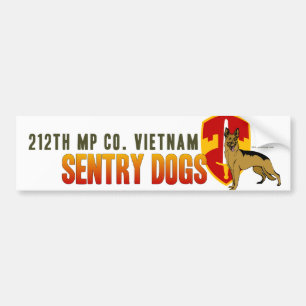 212. MP Co. Vietnam - vaktposthundar Bildekal