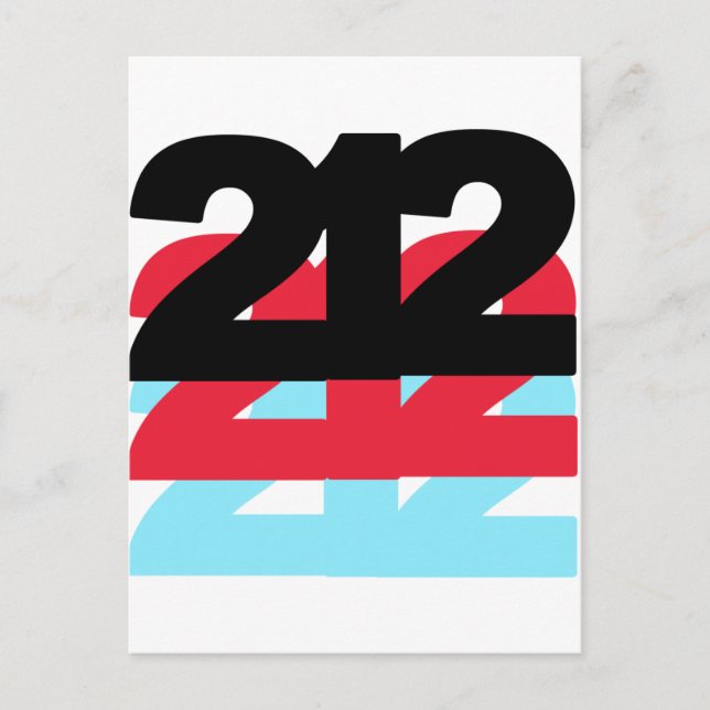 212 Områdeskod Vykort (Framsida)