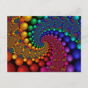 216 Fractal Vykort