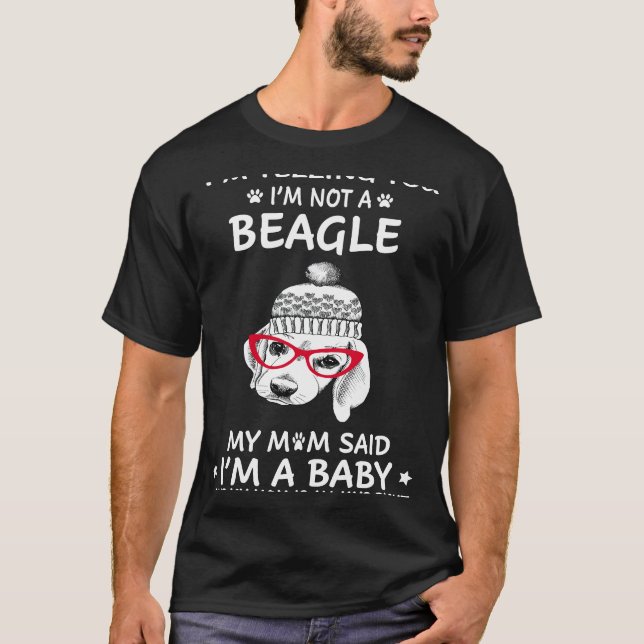 219 Jag säger att jag inte är en beagle T Shirt (Framsida)