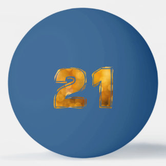 21 21:a födelsedagen pingisboll