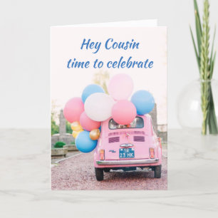 **21:a BIRTHDAG ***KOUSIN*** TID TILL CELEBRAT Kort